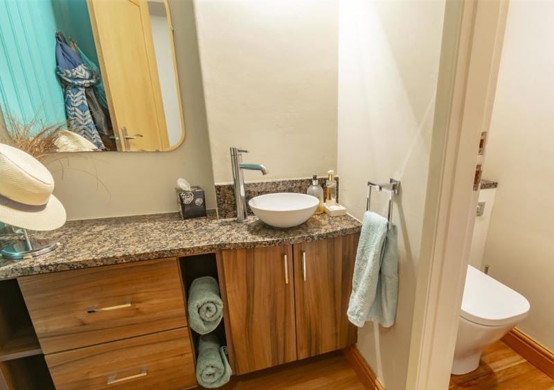 A downstairs toilet and hand-basin. A nice touch, don't you think?