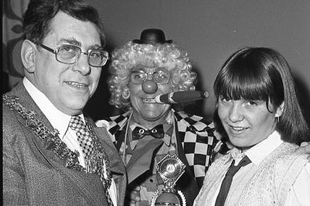 Mr Splash at a disco final in 1980