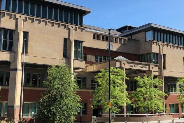 An arsonist has been given a 16-month custodial sentence suspended for two years at Sheffield Crown Court, pictured, after he set fire to his own home.