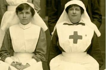 World War One nurse Winifred Hayes and Julia Warde-Aldam, who owned Hooton Pagnell Hall, used as a hospital. One of the stories tells how Winifred fell in love with and later married a patient, Teddie Mulvey