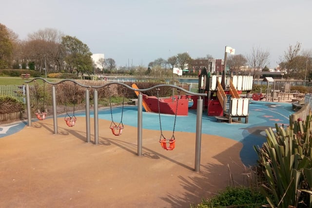 The children's play area was also empty.
