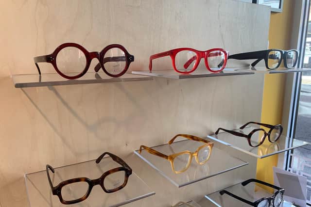 Some of the glasses on offer at Eye Eye, near Bramall Lane.