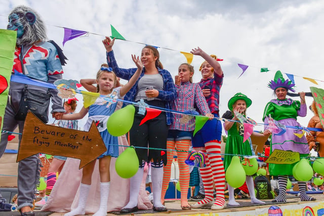 These youngsters entered a Wizard of Oz float in 2018's parade.