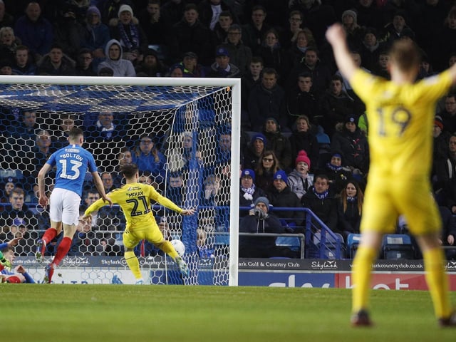 Pompey v Fleetwood in League One from Fratton Park