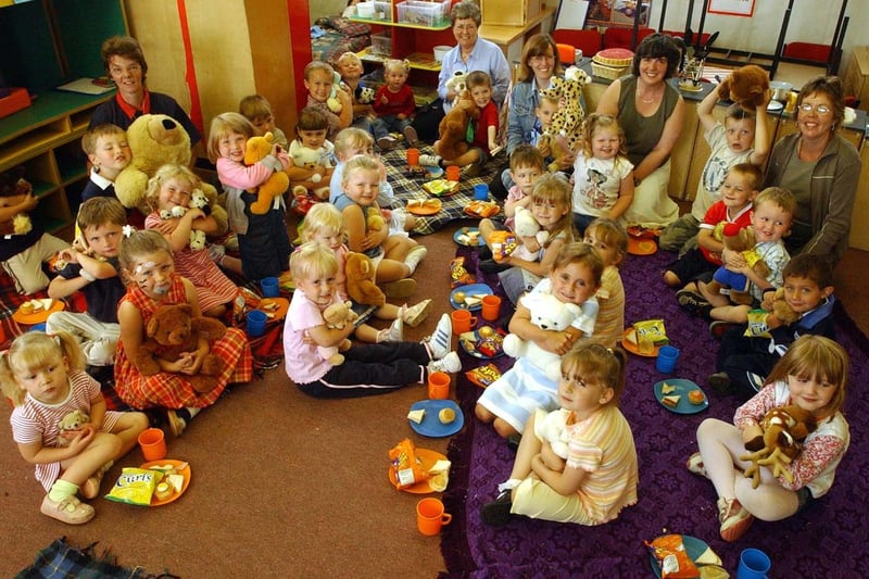 The Seaton Carew Nursery Teddy Bear's picnic in 2003. Who do you recognise in this photo?