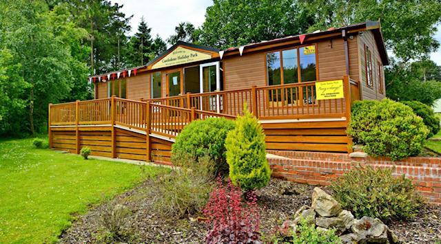 This property in Castledene Holiday Park is on the market for £85,000.