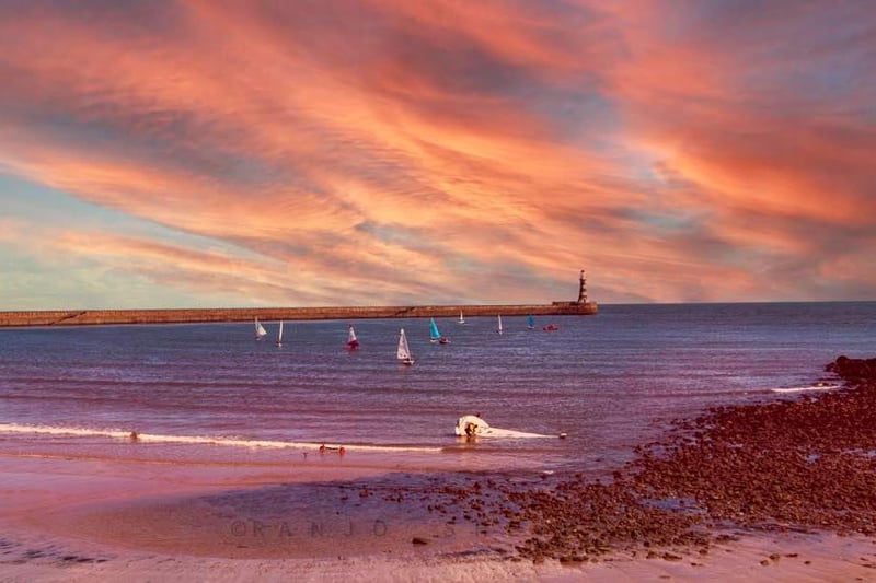 Perfect pink tones as we celebrated Roker and Seaburn.