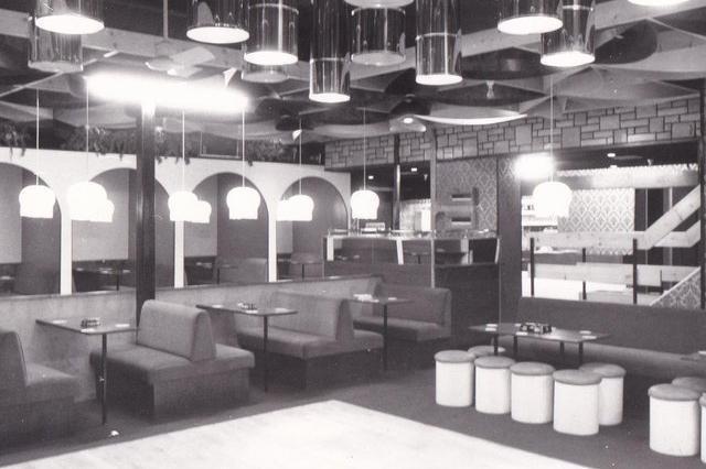 The downstairs floor of the nightclub Upstairs Downstairs in Armley, west Leeds, in April 1977