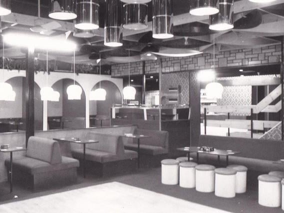 The downstairs floor of the nightclub Upstairs Downstairs in Armley, west Leeds, in April 1977