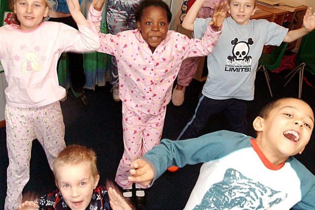 Pupils from Snape Wood Primary School in Bulwell held a pyjama day for Children In Need in 2006