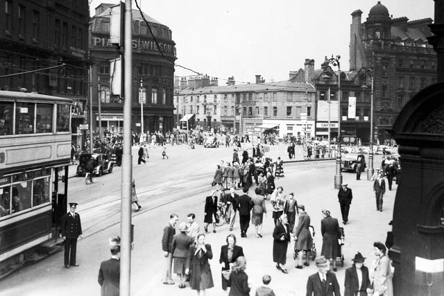 Pinstone Street, Sheffield, May 10, 1947