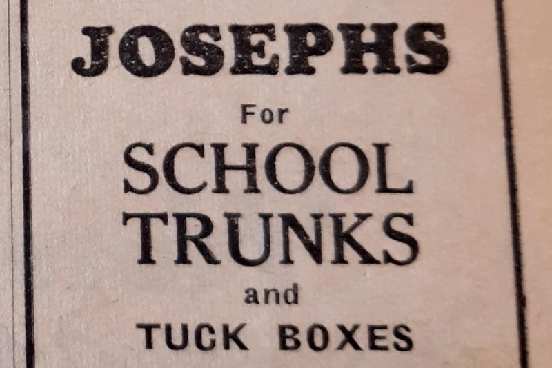 Need some new trunks? Josephs in Holmeside had them - and tuck boxes if you needed them as well.