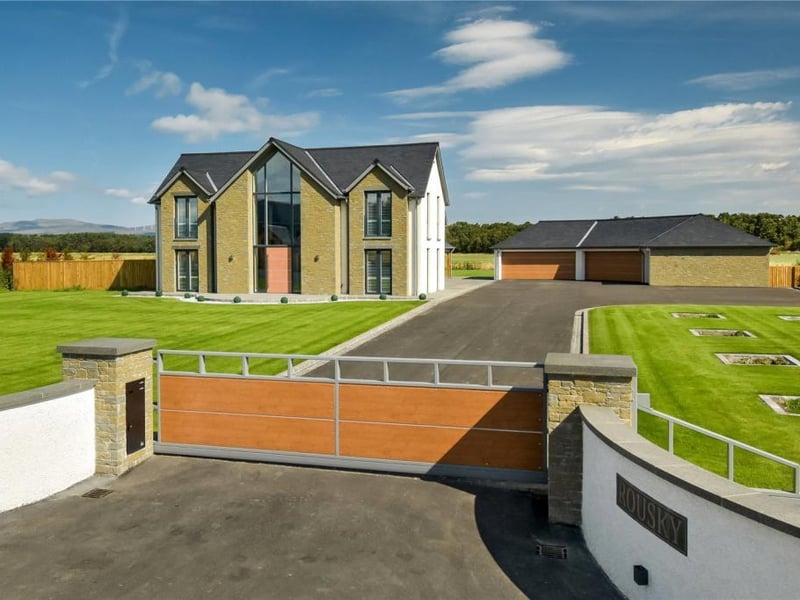 Gated entrance to property.