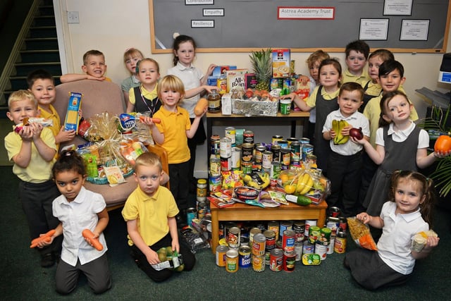 Reception Starlets at Edenthorpe Hall Academy, pictured during their Harvest Festival in 2017