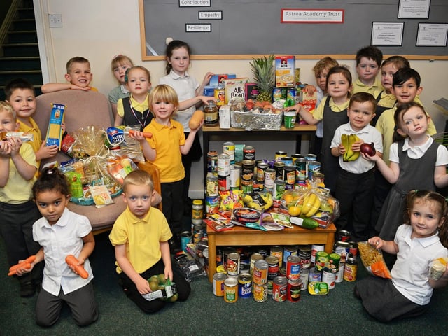 Reception Starlets at Edenthorpe Hall Academy, pictured during their Harvest Festival in 2017