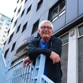 Peter has been campaigning to have the fly-infested bin chutes cleaned in an effort to rid the 'obnoxious odour' filling the 15-storey building.