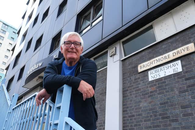 Peter has been campaigning to have the fly-infested bin chutes cleaned in an effort to rid the 'obnoxious odour' filling the 15-storey building.