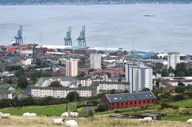 Inverclyde is one of the most affordable regions in Scotland this year for first time buyers where properties average at £115,403. The house price to average earnings ratio is at 3.7. Picture: Greenock, Inverclyde
.