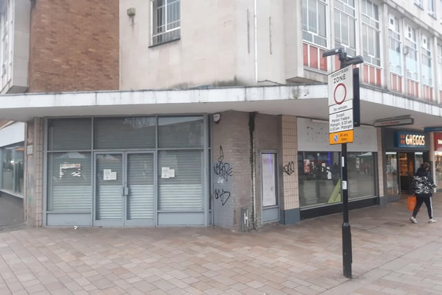 This former homeware discount store at the bottom of The Moor in Sheffield city centre has been closed for many months. There has been talk of a charity shop opening there but there are no signs of any activity.
