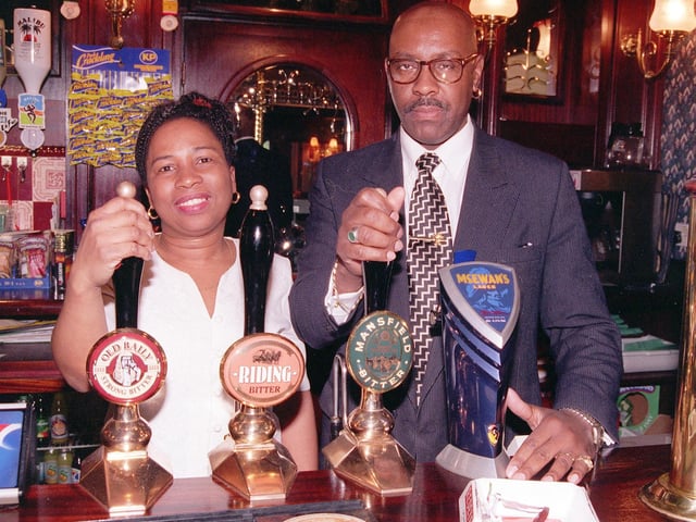 Howard Street Landlord and Landlady Trevor and Jean Taylor pictured in 1998