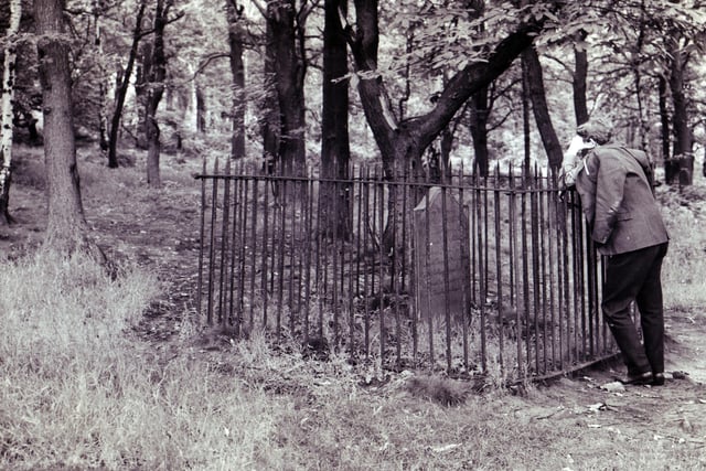 The Grade II-listed grave commemorates the death of one George Yardley who was burned to death in his cabin in 1786.