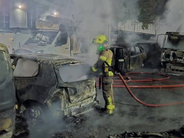There have yet to be any arrests made over an arson attack a car pound on Parkway Drive, Sheffield, in July 2023