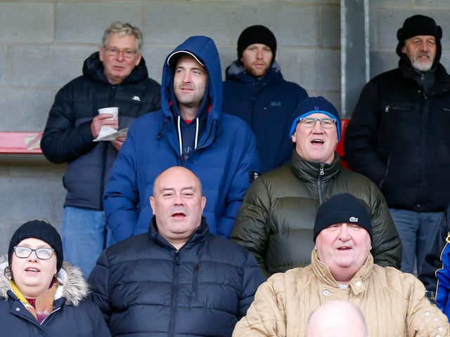 Mansfield Town fans at Crawley Town FC.