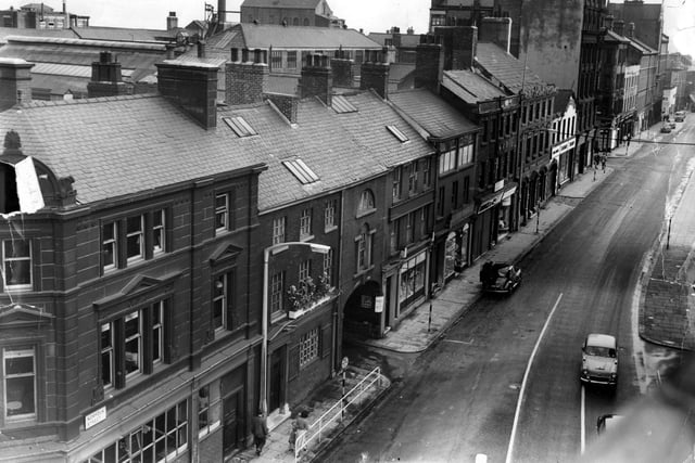 Picture shows a secion of the area, showing Norfolk Street up to Howard Street, Sycamore Street to be demolished, taken tfrom the Halifax Building Society roof.