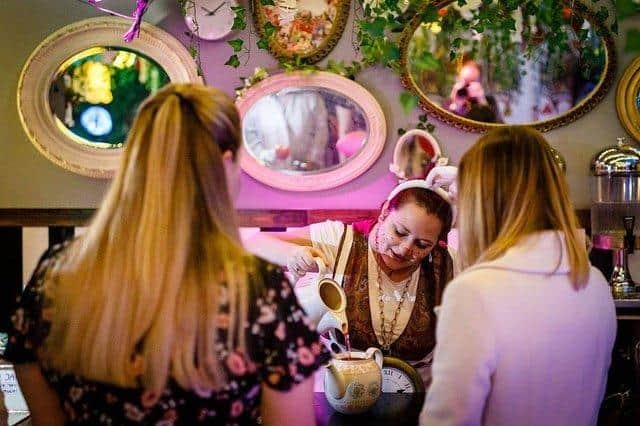 The new immersive Mad Hatter's tea party experience in Sheffield.