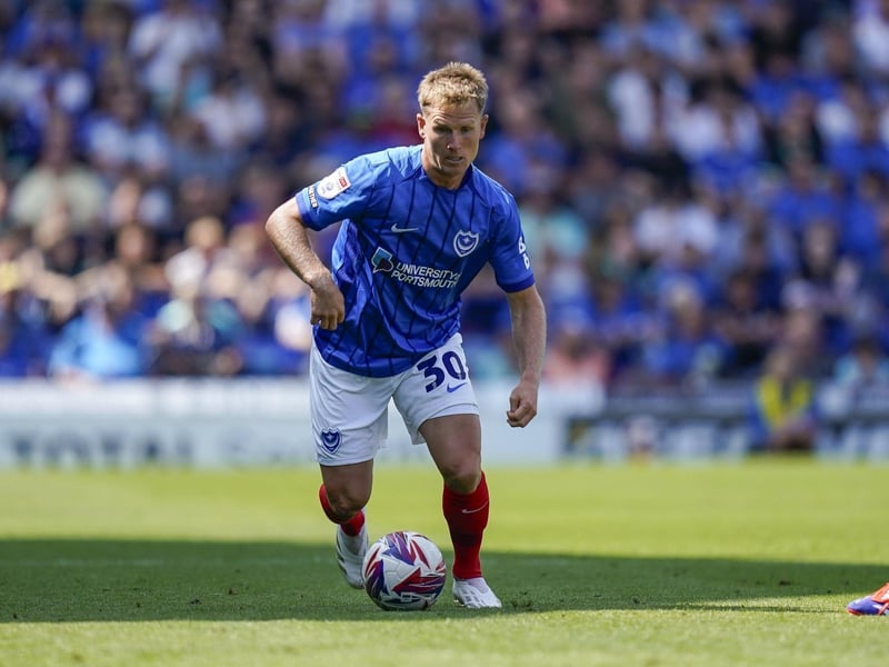 Now emerging as Pompey’s heartbeat. Once again a menace for the visitors with his energy setting the bar for Blues’ work-rate - and matched by deliveries. Almost found back of net with first-half free-kick.