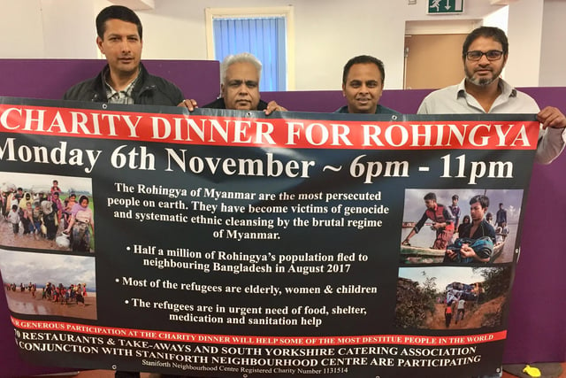 The owners of seventy Indian eateries and takeaways, which are based in South Yorkshire and North East Derbyshire, met with members of  the South Yorkshire Catering Association  in 2017 and agreed they wanted to do host charity dinners to support Rohingya refugees living in Bangladesh.
