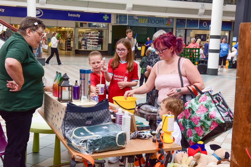 The day was the latest in an ongoing series of fundraising events held by the shopping centre.
