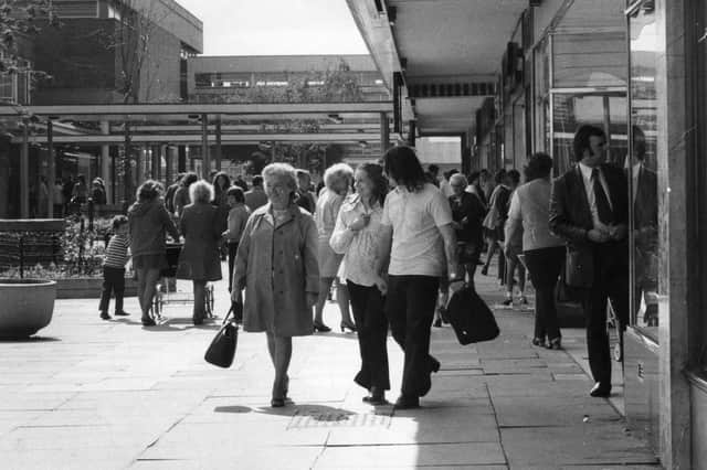 It's summer in 1973 and this is the scene at Jarrow shopping centre. Do you remember those days?