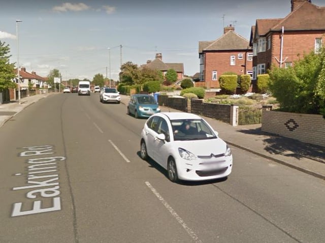 Eakring Road, Mansfield, a 30mph limit, is another casualty hotspot.