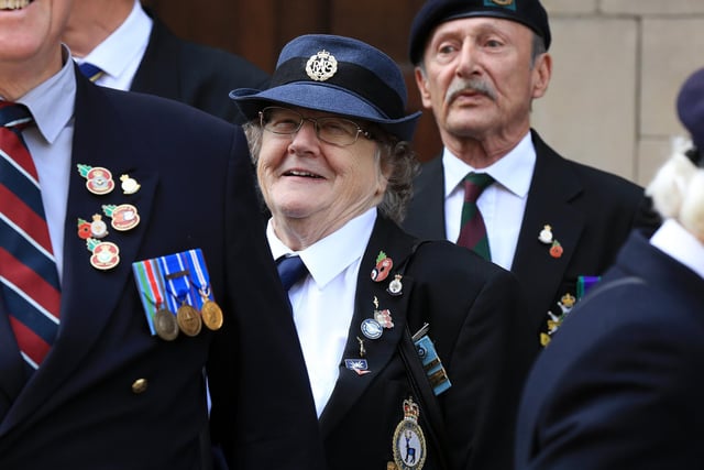 Sheffield Armed Forces and Veterans Day 2018. Royal Air Force Veteran sharing a smile.