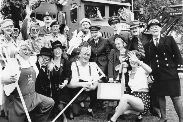 Buxton Advertiser archive, 1995, a wartime theme for these carnival goers