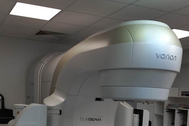 The new advanced radiotherapy machine which is now up and running at Weston Park Cancer Centre.
