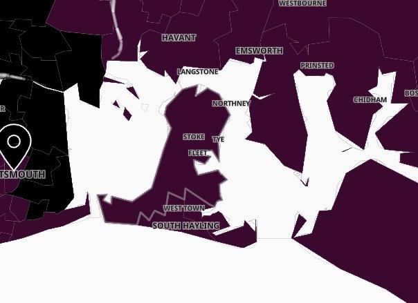 Cases fell by 7.5 per cent in Hayling North and West in the seven days to January 6. However the case rate was still 1,020.9 per 100,000.
