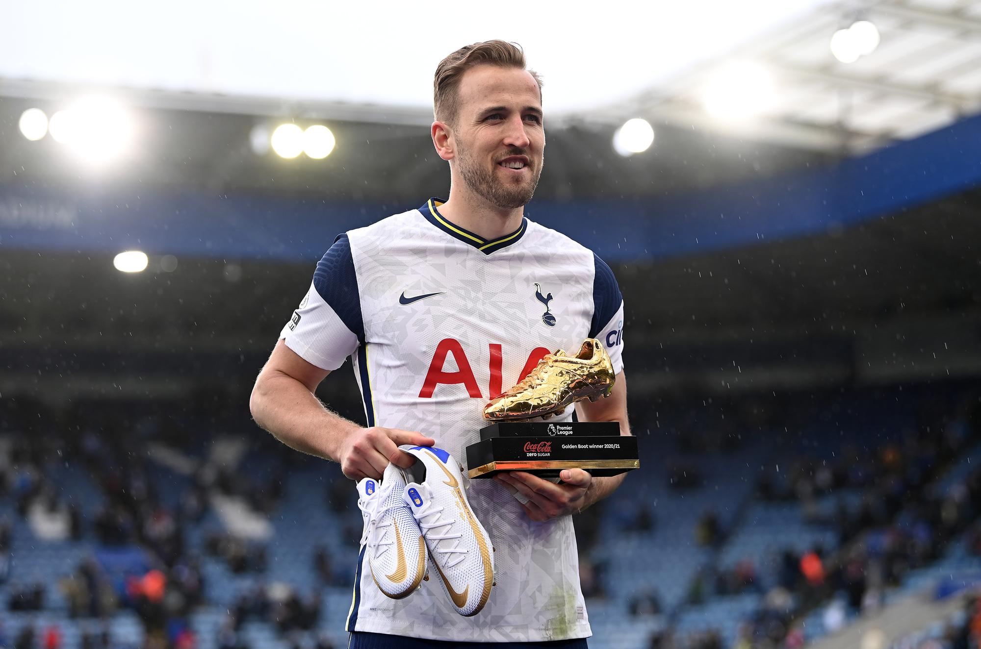 Harry Kane was the Premier League top goalscorer for the 2020/21 season, scoring 23 goals. (Photo by Laurence Griffiths/Getty Images)