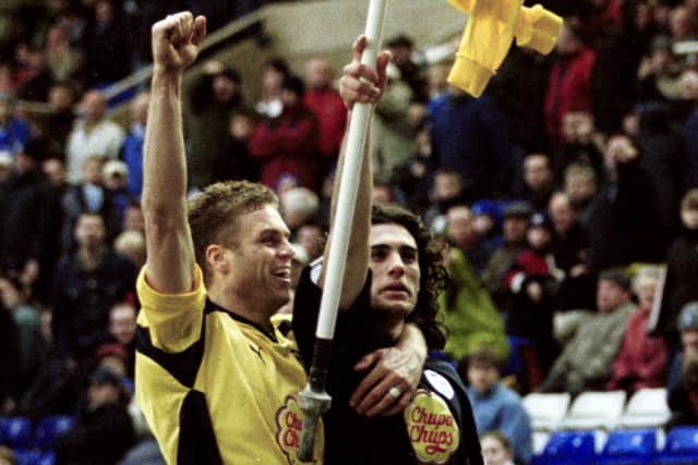 Michele Di Piedi's classy finish in a late win against Birmingham ended with him lifting his shirt on top of a corner flag.