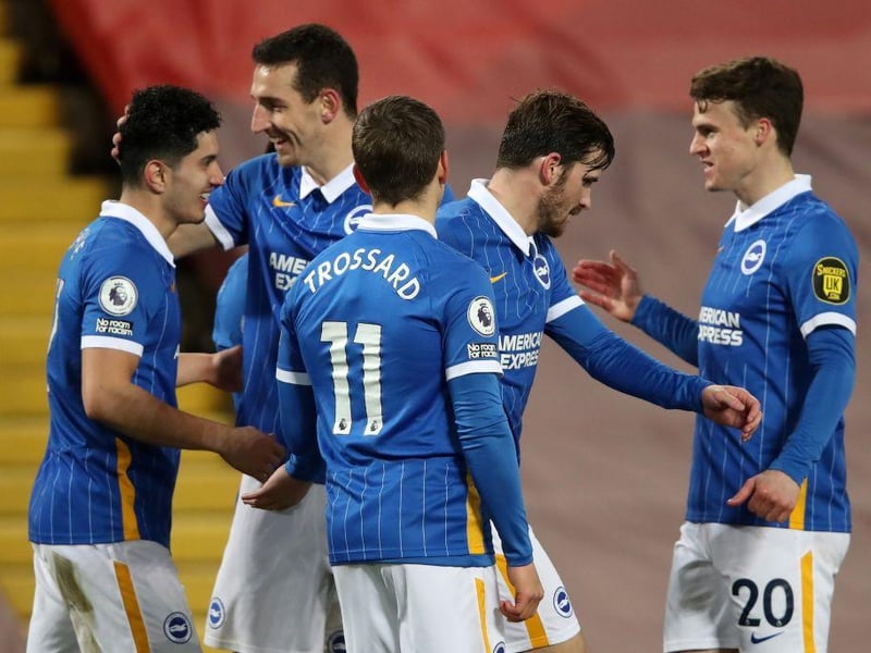 It’s no surprise to see Brighton pushing up the possession table as the club goes through a transition period under Graham Potter.