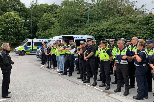 A large number of police officers were involved in a two-day operation in Sheffield in which arrests were made, cash, drugs and cars were seized