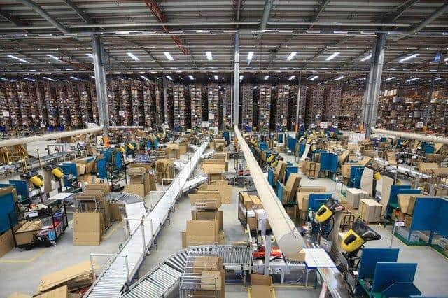 The Amazon depot in Doncaster