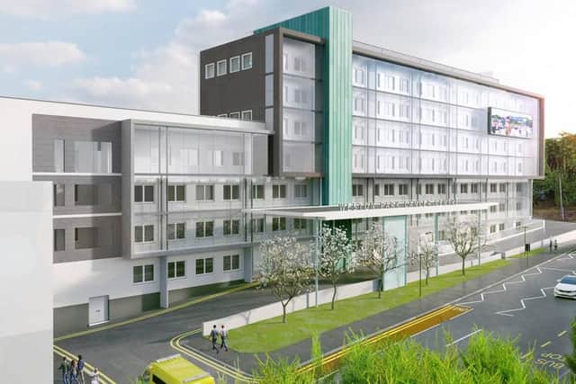 An artist's impression of Weston Park Hospital's future plans