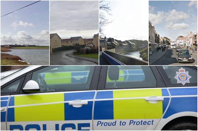 Some of the areas where the most incidents of anti-social behaviour were reported to Northumbria Police across the North Northumberland and Morpeth areas of the county.