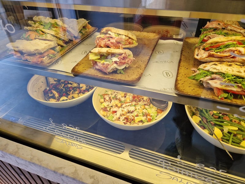 The new cafe has a mouth watering range of food.