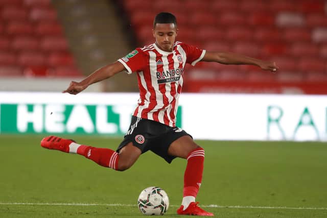 Kyron Gordon in action for his beloved Sheffield United: Simon Bellis / Sportimage