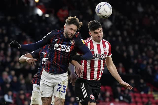 Sheffield United defender John Egan and his team mates have developed a much more physical edge in recent months: Andrew Yates / Sportimage