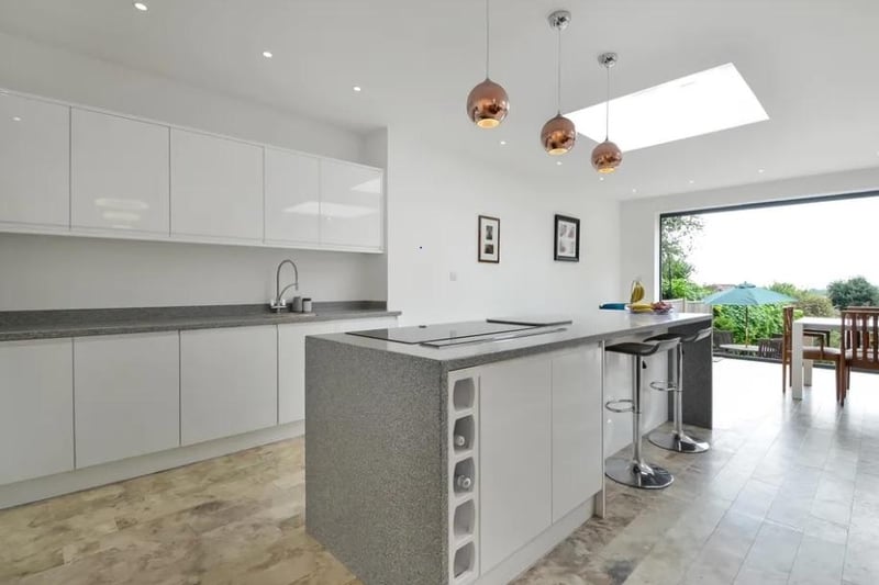 This three bed bungalow in Sea View Road, Drayton is on sale for £550,000. Here's what the kitchen looks like.