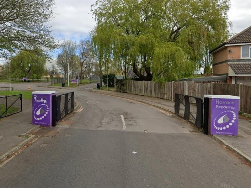 Havant Academy has been awarded a score of 15/40 on The Telegraph's GCSE league table, making it a 'well below average' school for GCSE results.